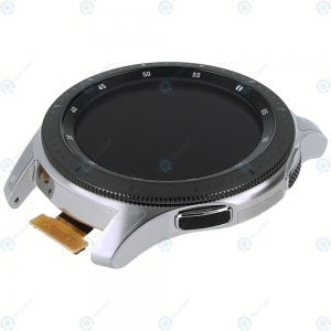 Дисплей Super AMOLED в сборе с серединой корпуса и боковыми клавишами для Samsung SM-R800 Galaxy Watch 46mm Silver оригинал