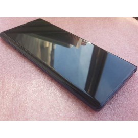 Оригинальный дисплей Super AMOLED 6.4" в сборе c сенсором, металлической рамкой и боковыми клавишами для Samsung Galaxy Note 9 SM-N960 Blue (синий)