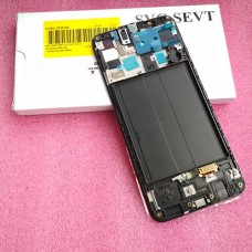 Оригинальный дисплей 6,4" Super AMOLED в сборе с передней панелью и сенсором для Samsung SM-A505 Galaxy A50 2019 Black