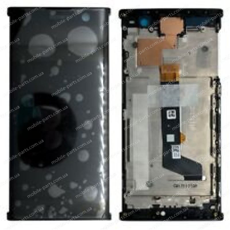 Дисплей 6.0" IPS в сборе с металлическим шасси и сенсором для Sony H4413 Xperia XA2 Plus Dual Sim Black оригинал