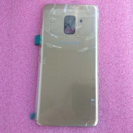 Задняя  стеклянная крышка Gorilla Glass для Samsung Galaxy A8 2018 SM-A530 Gold оригинал