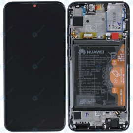 Дисплей 6.21" IPS в сборе с рамкой, сенсором, аккумулятором и боковыми кнопками для Honor 10 Lite (HRY-L21) Black оригинал