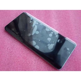 Оригинальный дисплей 6,47" OLED в сборе с металлической рамкой, сенсором, аккумулятором и боковыми клавишами для Huawei P30 Pro (VOG-L29) Aurora Blue