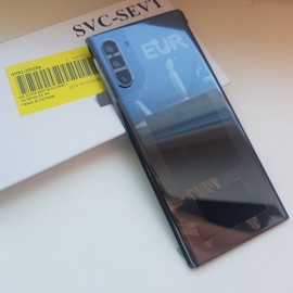 Задняя крышка в сборе со стеклом камеры и проклейкой для Samsung SM-N970 Galaxy Note 10 Aura Black service pack