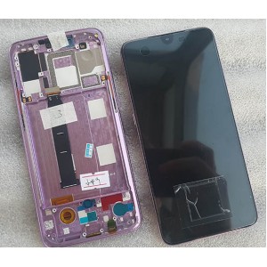 Дисплей и сенсор с металлической рамкой и боковыми кнопками для Xiaomi Mi 9 Violet оригинал