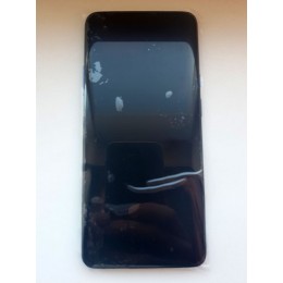 Дисплей 6,67" AMOLED в сборе с сенсором, рамкой и кнопками громкости для OnePlus 7T Pro Haze Blue оригинал