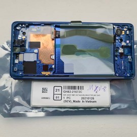 Дисплей Super AMOLED Plus 6.7" в сборе с сенсором и рамкой для Samsung SM-G770 Galaxy S10 Lite Blue service