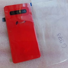 Задняя стеклянная крышка Gorilla Glass для Samsung SM-G973 Galaxy S10 Cardinal Red оригинал