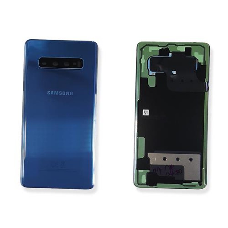 Задняя стеклянная крышка Gorilla Glass для Samsung SM-G975 Galaxy S10 Plus Prism Blue оригинал