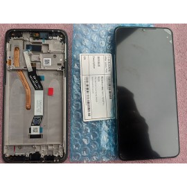 Дисплей 6,53" IPS в сборе с передней панелью, сенсором и боковыми клавишами для Xiaomi Redmi Note 8 Pro Black сервисный