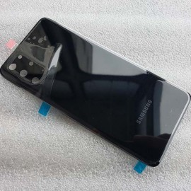 Задняя крышка в сборе со стеклом камеры и скотчем для Samsung SM-G985 Galaxy S20 Plus Cosmic Black оригинал