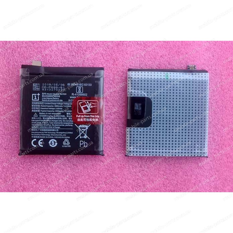 Оригинальный аккумулятор blp699 4000 мАч для OnePlus 7 Pro сервисный (с разборки)