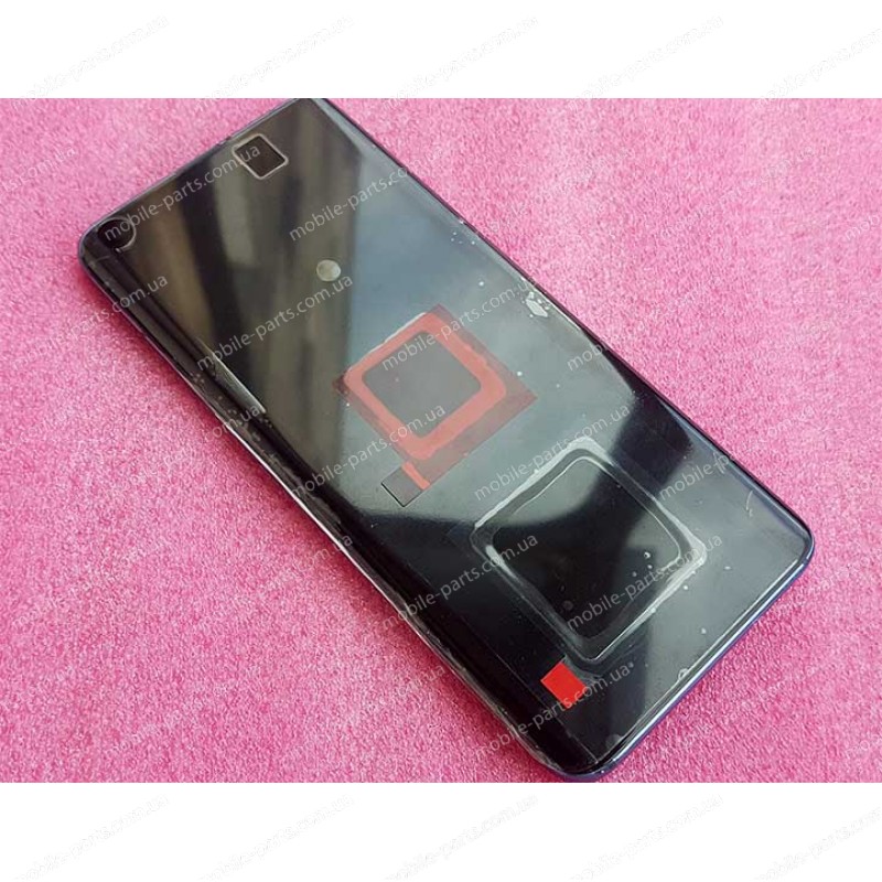Оригинальный дисплей AMOLED в сборе с металлической  рамкой для Xiaomi Mi 10 Twilight Grey ( Huaxing коннектор C )