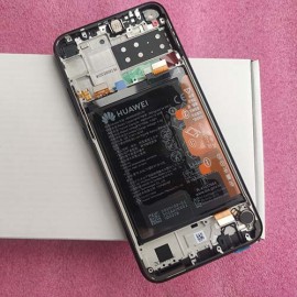 Оригинальный дисплей 6,39" IPS в сборе с рамкой и аккумулятором для Huawei P40 Lite E (ART-L29) Midnight Black