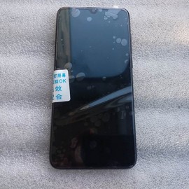Дисплей AMOLED 6,39" в сборе с сенсором, металлической рамкой и боковыми кнопками для Xiaomi Mi 9 Lite Black (сервисний!)