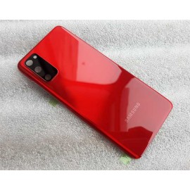 Задняя крышка в сборе со стеклом камеры и адгезивом (скотчем) для Samsung SM-G980 Galaxy S20 Aura Red оригинал