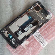 Оригинальный IPS дисплей в сборе с сенсором,  рамкой, боковыми кнопками и сканером отпечатка для Xiaomi Mi 10T Pro Black (сервисный!)