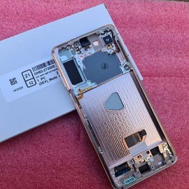 Дисплей 6.7", Dynamic AMOLED 2X в сборе с металлической рамкой боковыми кнопками и батареей для Samsung SM-G996 Galaxy S21 Plus 5G Phantom Violet оригинал