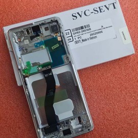 Дисплей 6.8" Dynamic AMOLED 2X в сборе с сенсором и рамкой для Samsung SM-G998 Galaxy S21 Ultra 5G Phantom Silver оригинал