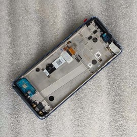 Оригинальный дисплей в сборе с сенсором, рамкой и сканером отпечатка для Motorola XT2075 Moto G5 5G Plus Surfing Blue