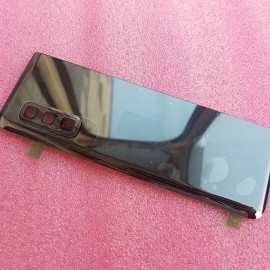 Задняя крышка в сборе со стеклом камеры и клеевым основанием для Samsung SM-F900 Galaxy Fold Black оригинал