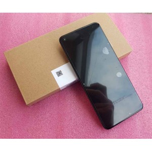 Оригинальный дисплей Super AMOLED в рамке для смартфона Realme 7 Pro RMX2170 Black  (сервисный)