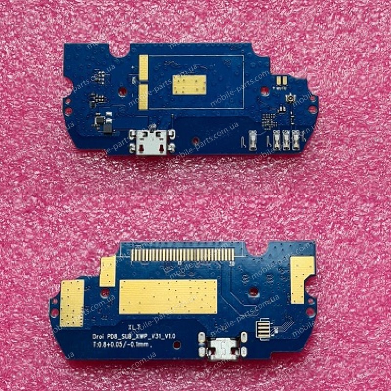 Нижняя дополнительная плата (плата зарядки) с micro USB разъёмом для Sigma Mobile X-treme PQ36 оригинал