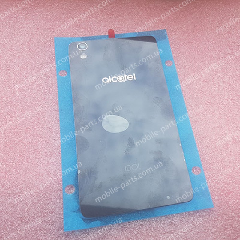 Оригинальная стеклянная задняя крышка для Alcatel One Touch Idol 4 6055K Black