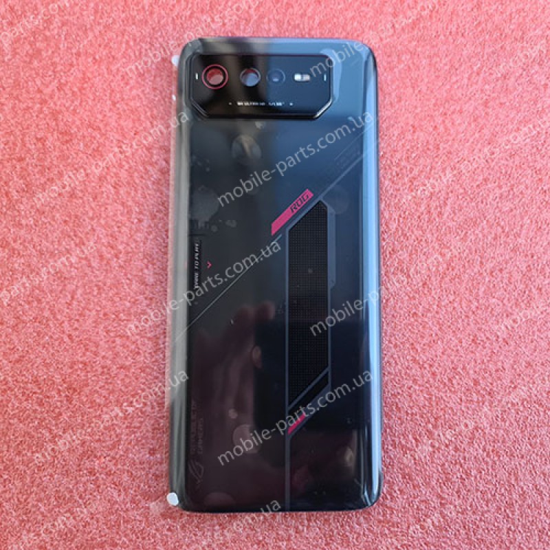 Задня кришка в зборі зі склом камери Asus AI2201 ROG Phone 6 Phantom Black оригінал