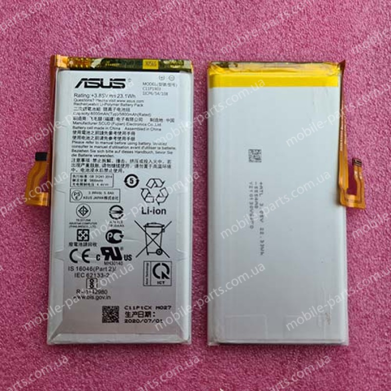   Оригінальний акумулятор c11p1903 6000 мАч для Asus ZS661KL ROG Phone 3