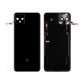 Задняя крышка в сборе со стеклом камеры, вспышкой и антеннами для Google Pixel 4 XL Black оригинал