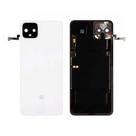 Задняя крышка в сборе со стеклом камеры, вспышкой и антеннами для Google Pixel 4 XL White оригинал