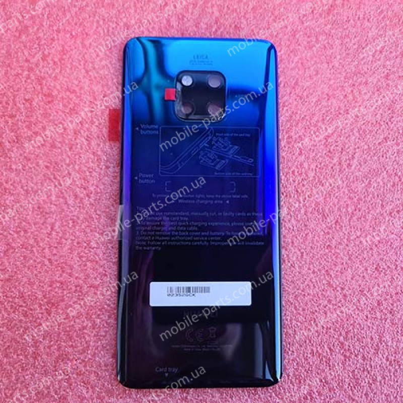 Задняя крышка в сборе со стеклом камеры с маркировкой для Huawei Mate 20 Pro (LYA-L29) Twilight service pack 