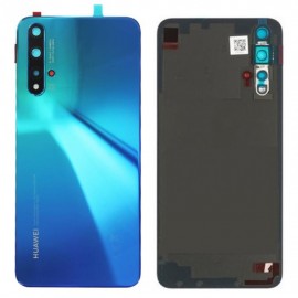 Задняя крышка в сборе с линзами камеры и скотчем для Huawei Nova 5T (YAL-L61) Blue оригинал