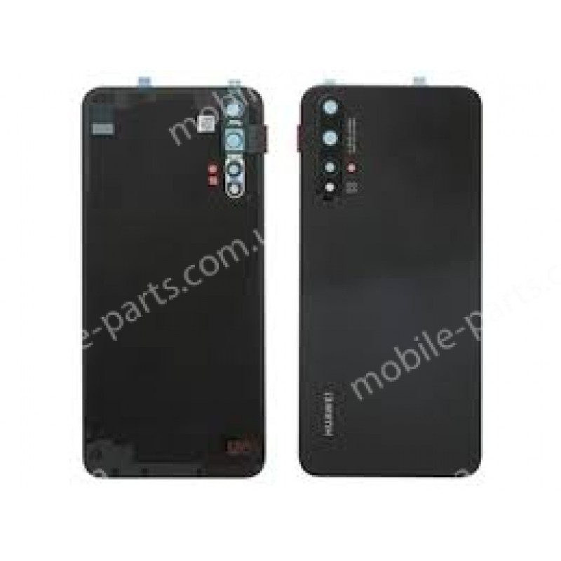 Задняя крышка в сборе с линзами камеры и скотчем для Huawei Nova 5T (YAL-L61) Black оригинал