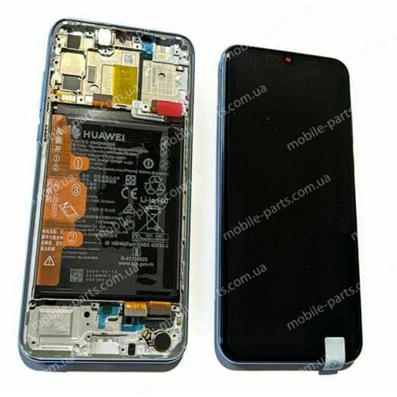 Оригинальный OLED дисплей в сборе с сенсором, рамкой и акб для Huawei P Smart S (AQM-LX1) Breathing Crystal
