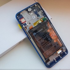 Оригинальный дисплей 6.59" LTPS в сборе с аккумулятором, сенсором, серединой корпуса и боковыми кнопками для Huawei P smart Z STK-LX1 Blue