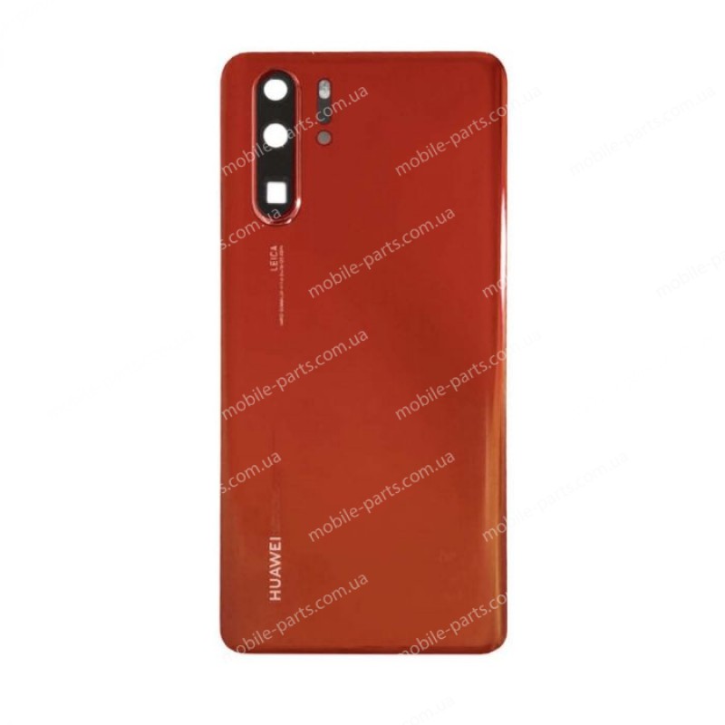 Задняя крышка в сборе со стеклом камеры для Huawei P30 Pro (VOG-L29) Amber Sunrise оригинал