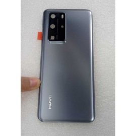 Задняя крышка в сборе с линзами камеры для Huawei P40 Pro (ELS-NX9) Frost Silver оригинал