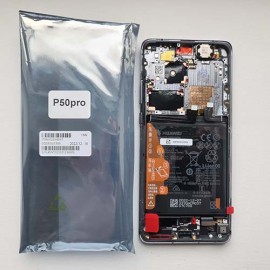 Дисплей OLED в зборі з рамкою та акумулятором для Huawei P50 Pro Golden Black JAD-LX9 оригінал (сервіс!)