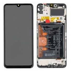 Оригинальный IPS дисплей в сборе с сенсорм, рамкой и акб для Huawei Y6p (MED-LX9) Black