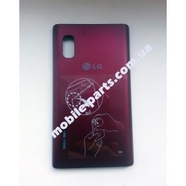 Задняя крышка для LG E615 Optimus L5 Dual красная оригинал