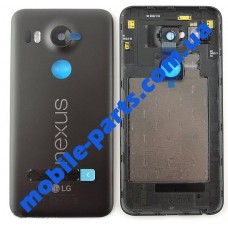 Задняя крышка в сборе со стеклом камеры и антеннами для LG Nexus 5X H791 Black оригинал