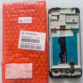 Дисплей IPS в сборі з сенсором та рамкой для Motorola E7 Power XT2097, E7i Power оригінал (Сервісний)