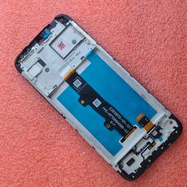 Дисплей IPS в сборі з сенсором та рамкой для Motorola E7 Power XT2097, E7i Power оригінал (OEM)