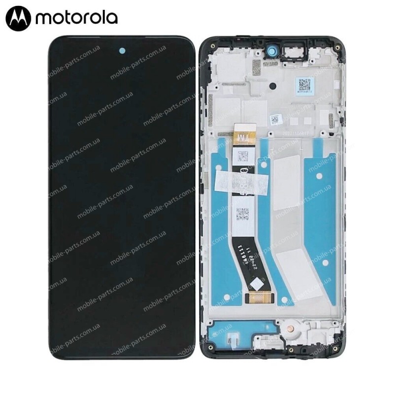 Дисплей IPS в  зборі з рамкою для Motorola XT2237 Moto G73 оригінал сервіс