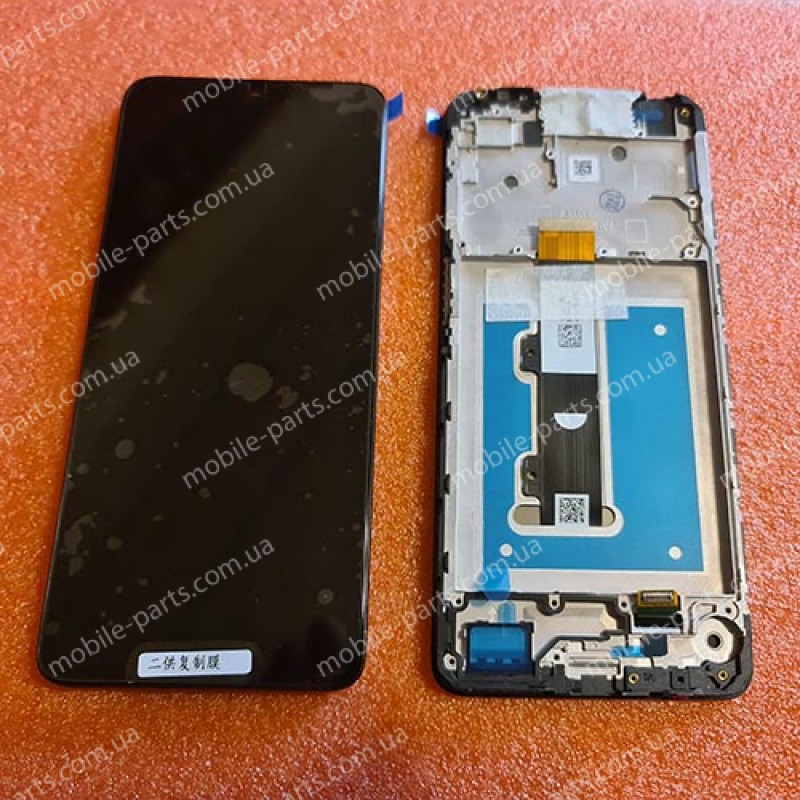 Дисплей IPS в сборі з сенсором та рамкою (модуль) для Motorola XT2239 Moto E22 оригінал