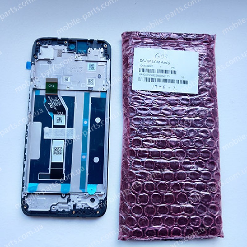 Дисплей 6,67" IPS в зборі з рамкою та боковими кнопками для Motorola XT2523-3 Moto G05 оригінал сервіс 