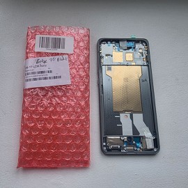 Дисплей P-OLED в зборі з сенсором, металевою рамкой та розмовним динаміком для Motorola XT2601 Edge 70 Gadget Grey (сервіс!) оригінал 