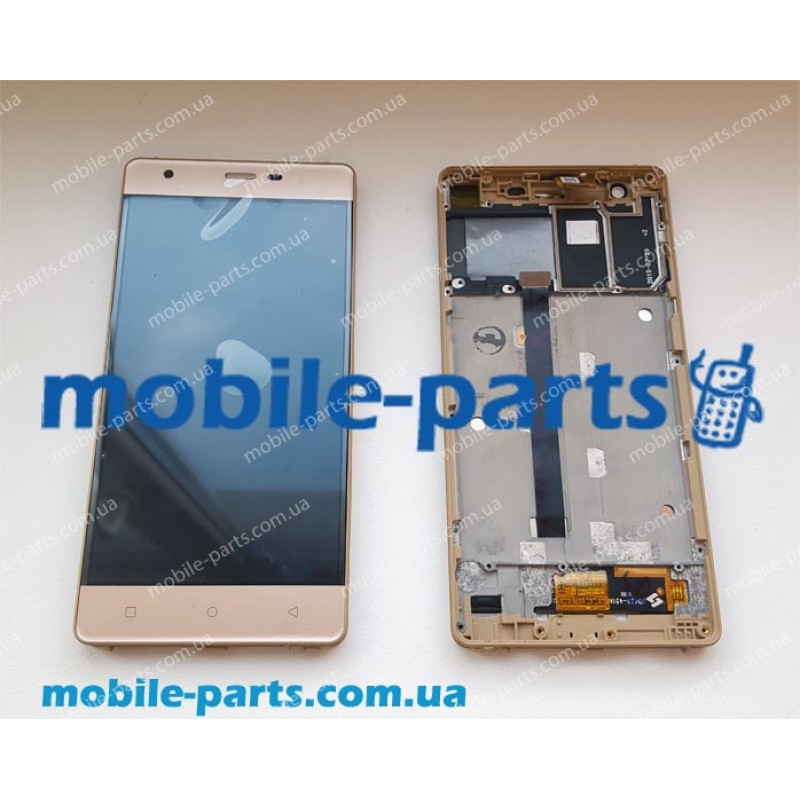 Дисплей (lcd) в сборе с сенсорным стеклом (тачскрином) для Nomi i506 Shine Gold оригинал